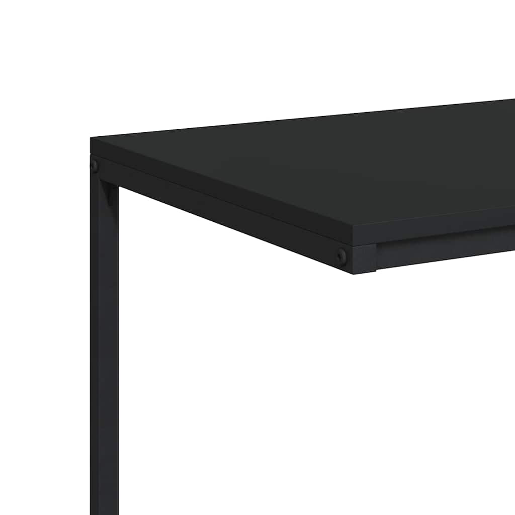 vidaXL Side Table | Black | Engineered wood, Iron | Durable | Side Table