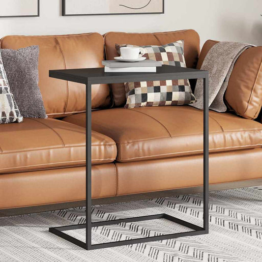 vidaXL Side Table | Black | Engineered wood, Iron | Durable | Side Table