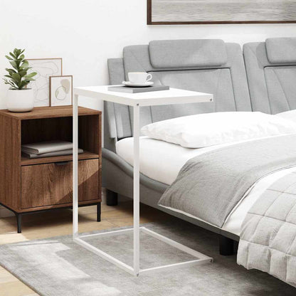 336134 vidaXL Side Table White 55x35x66 cm Engineered Wood