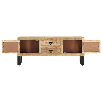 vidaXL TV Cabinet 110x30x45 cm Rough Mango Wood