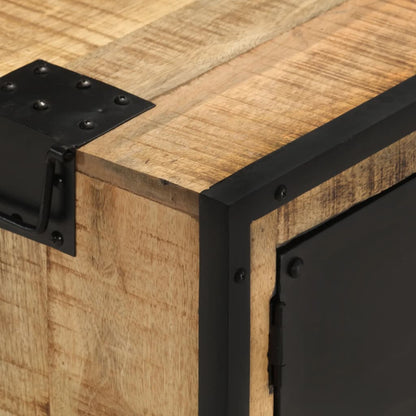 vidaXL TV Cabinet 110x31x46 cm Rough Mango Wood