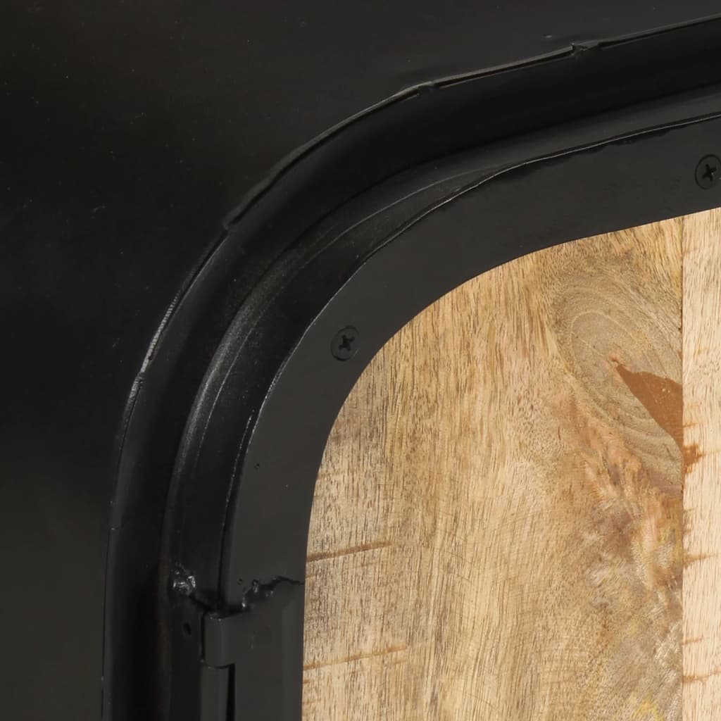 vidaXL TV Cabinet 110x30x45 cm Rough Mango Wood