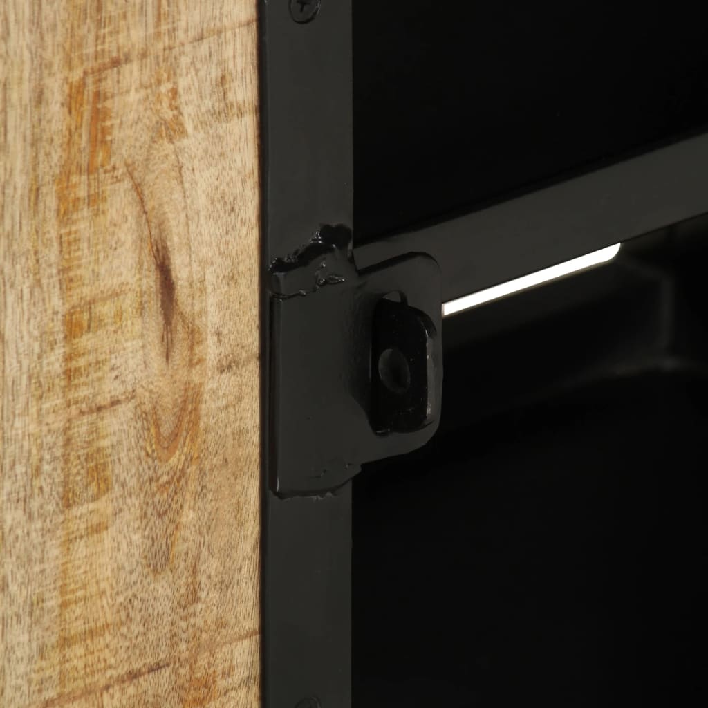 vidaXL TV Cabinet 110x30x45 cm Rough Mango Wood