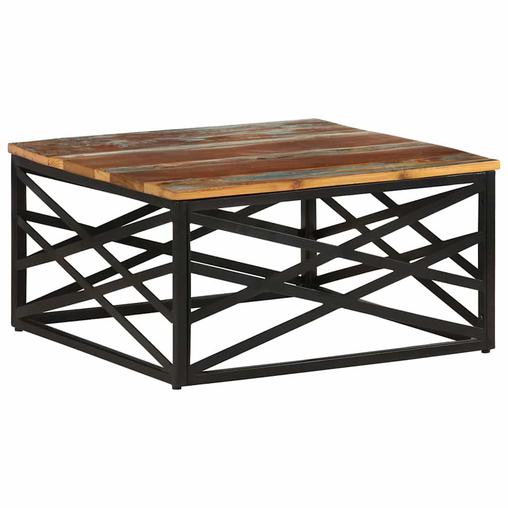 330075 vidaXL Coffee Table 68x68x35 cm Solid Reclaimed Wood