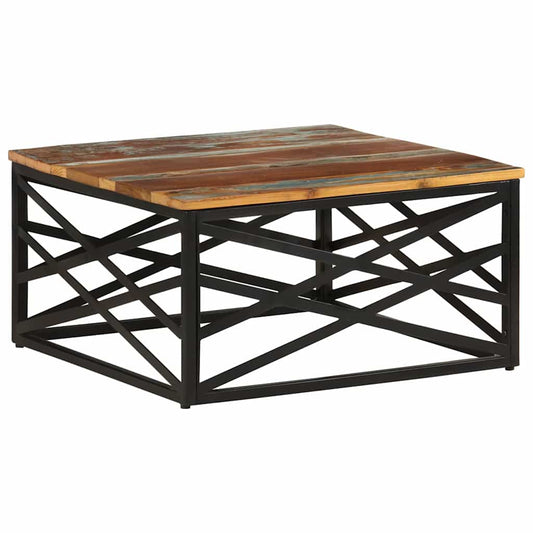 330075 vidaXL Coffee Table 68x68x35 cm Solid Reclaimed Wood