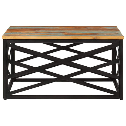 330075 vidaXL Coffee Table 68x68x35 cm Solid Reclaimed Wood