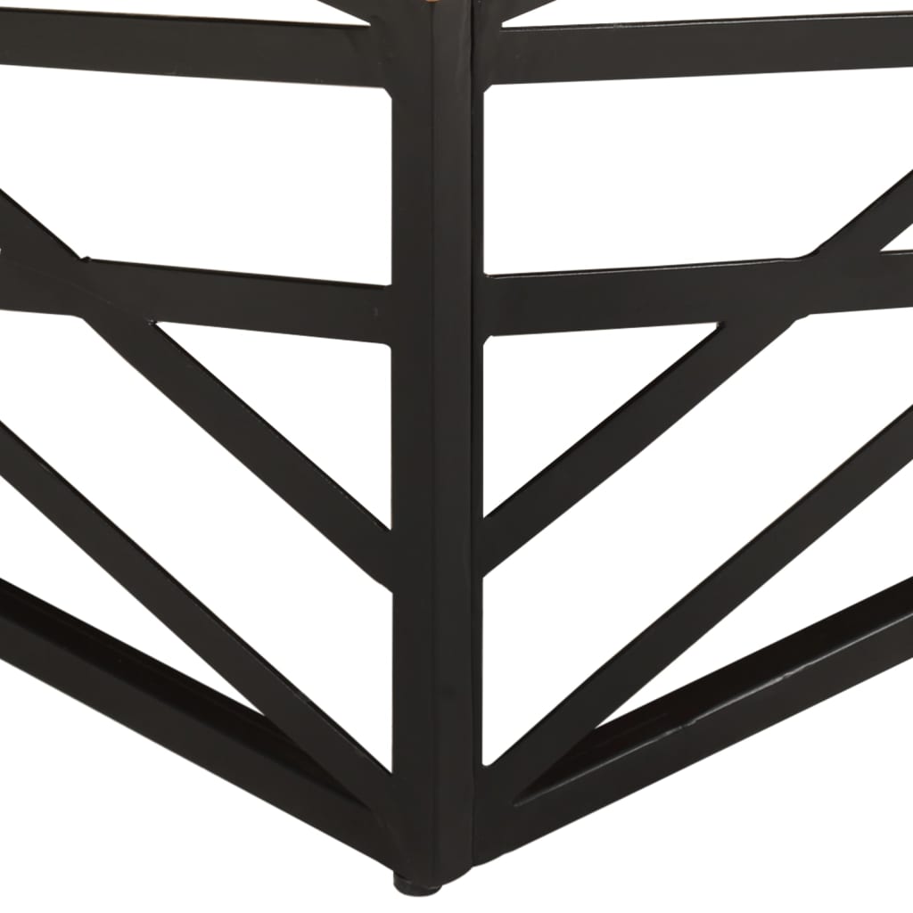 vidaXL Coffee Table 68x68x35 cm Solid Reclaimed Wood