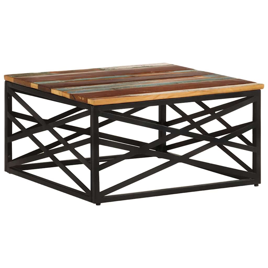 330075 vidaXL Coffee Table 68x68x35 cm Solid Reclaimed Wood