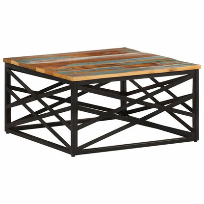 330075 vidaXL Coffee Table 68x68x35 cm Solid Reclaimed Wood