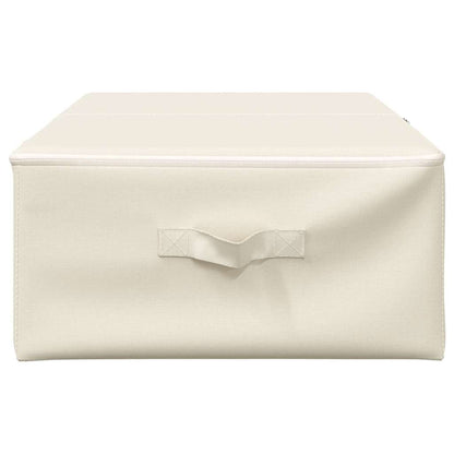 vidaXL Storage Boxes 2 pcs Fabric 70x40x18 cm Cream