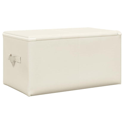 vidaXL Storage Boxes 2 pcs Fabric 43x34x23 cm Cream
