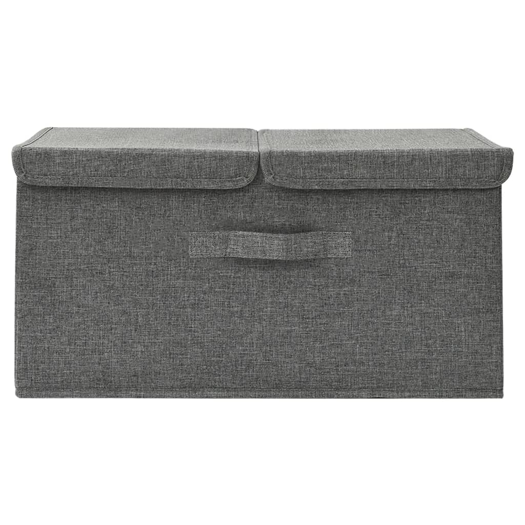 vidaXL Storage Box Fabric 50x30x25 cm Anthracite