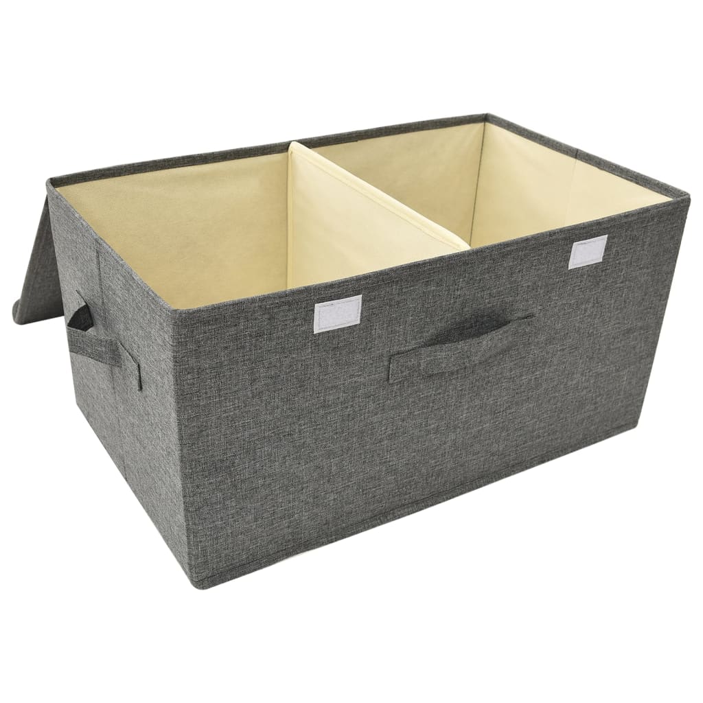 vidaXL Storage Box Fabric 50x30x25 cm Anthracite