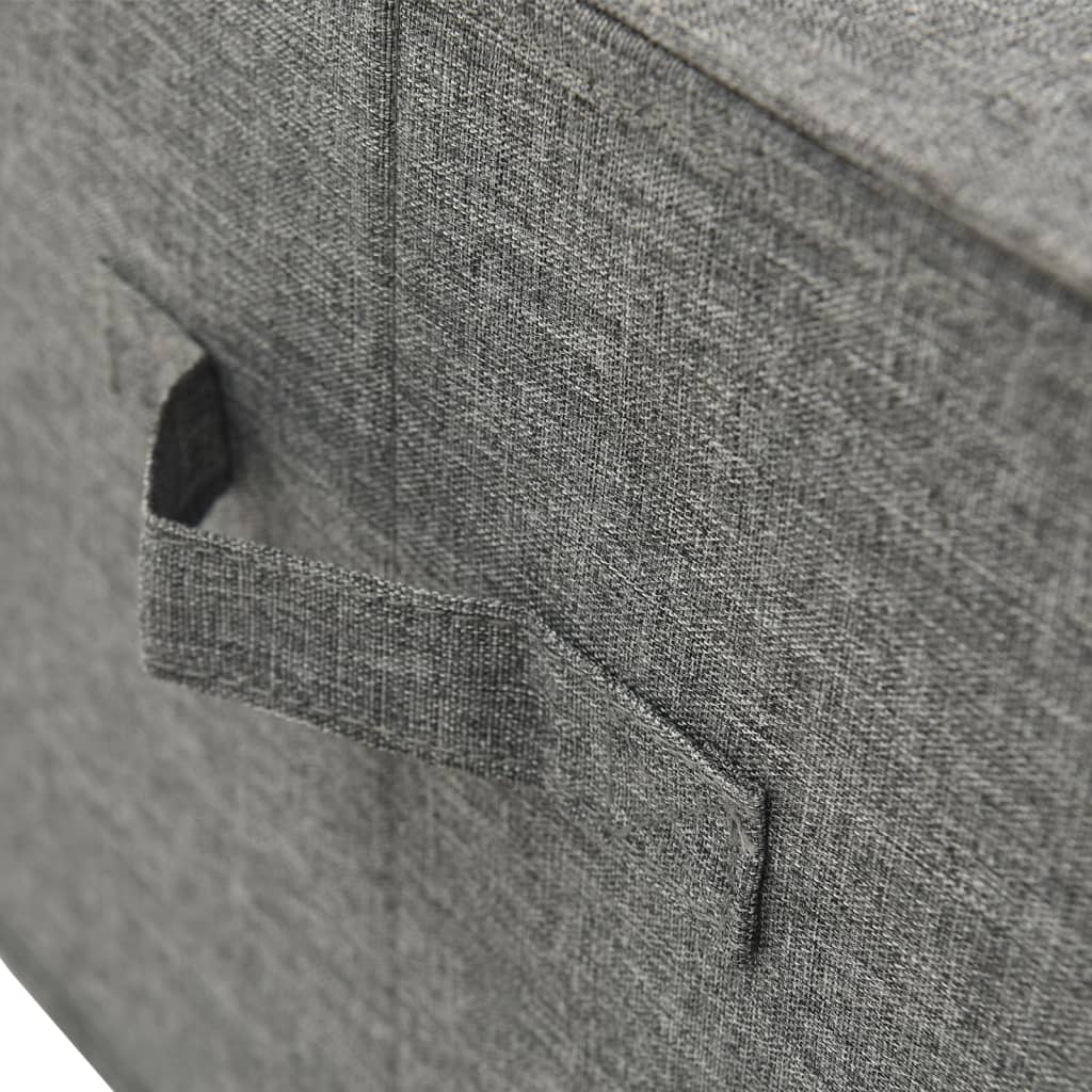 vidaXL Storage Boxes 2 pcs Fabric 50x30x25 cm Anthracite