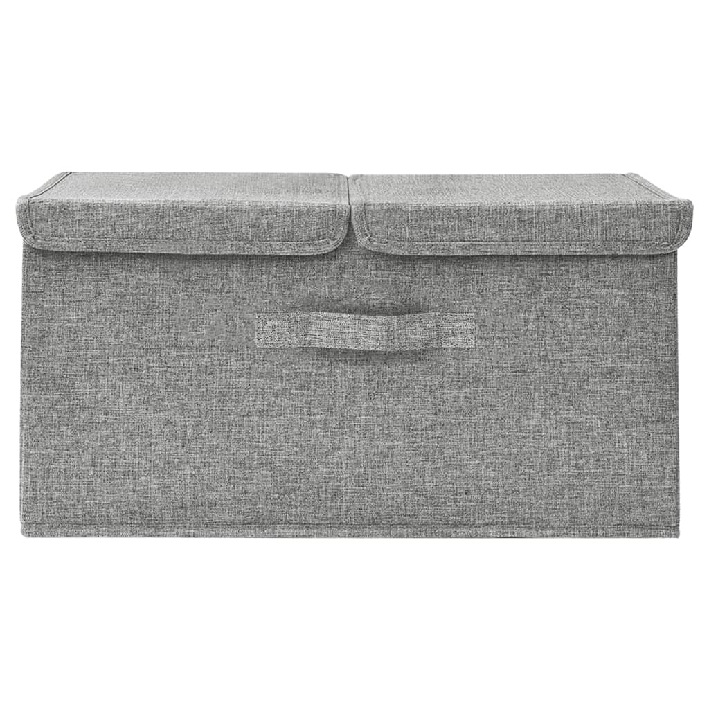 vidaXL Storage Box Fabric 50x30x25 cm Grey