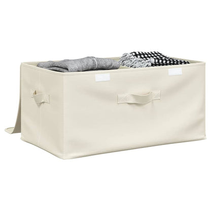 vidaXL Storage Box Fabric 50x30x25 cm Cream
