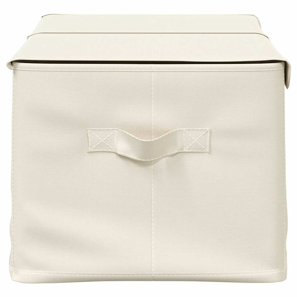 vidaXL Storage Box Fabric 50x30x25 cm Cream