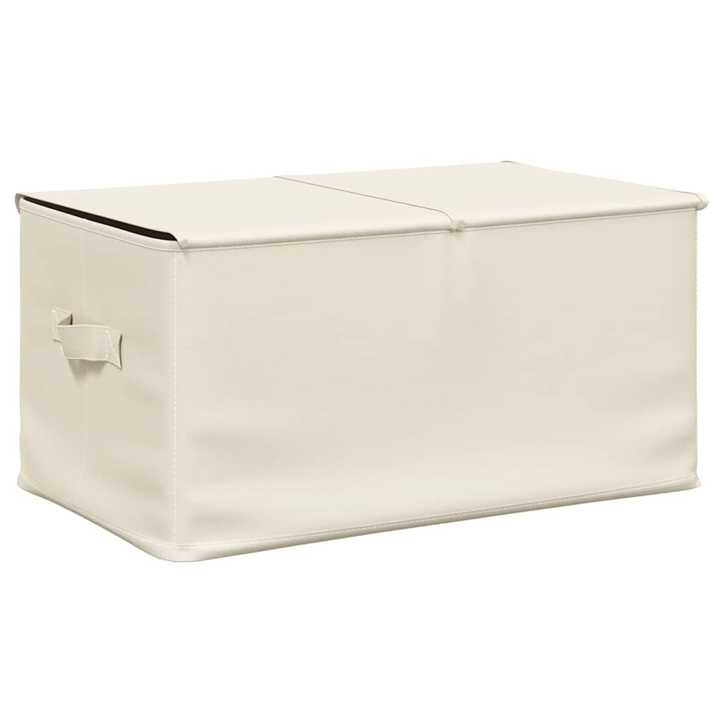 vidaXL Storage Box Fabric 50x30x25 cm Cream