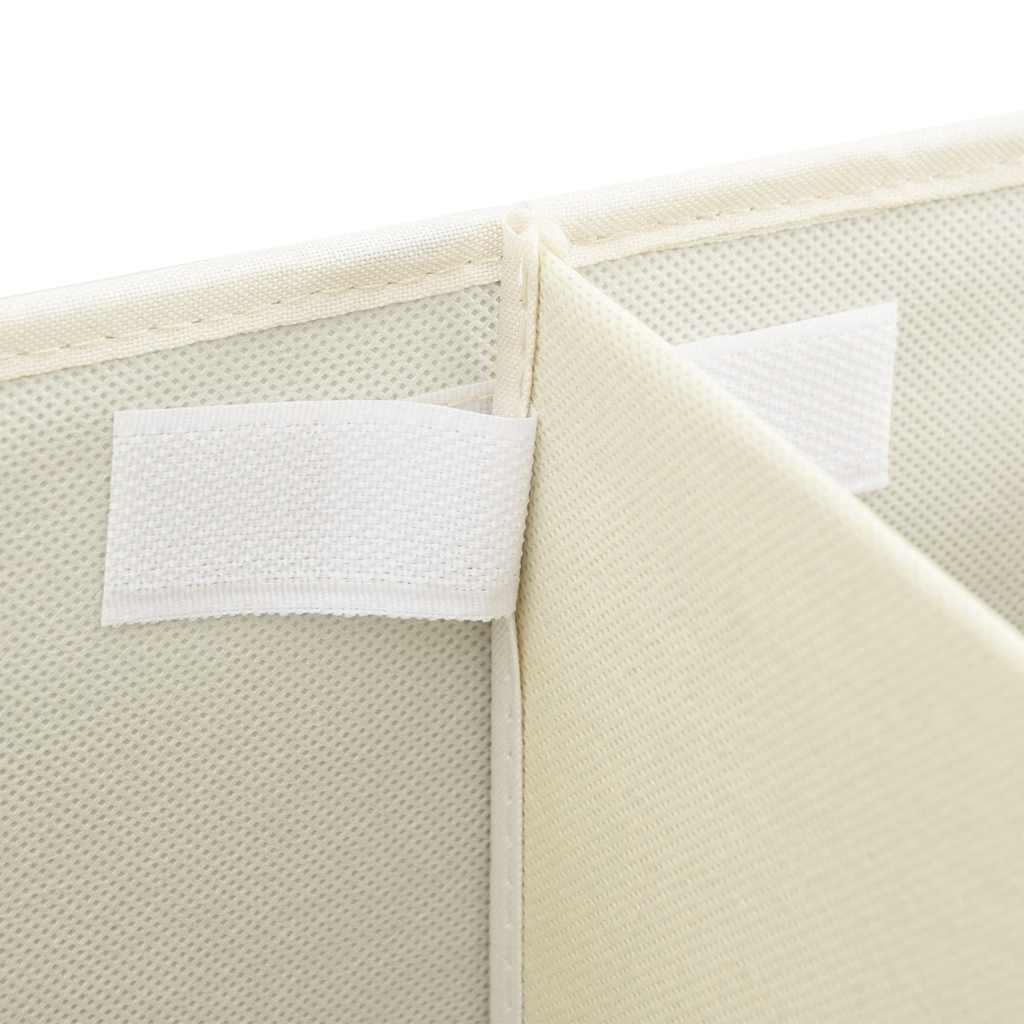 vidaXL Storage Box Fabric 50x30x25 cm Cream