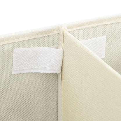 vidaXL Storage Box Fabric 50x30x25 cm Cream