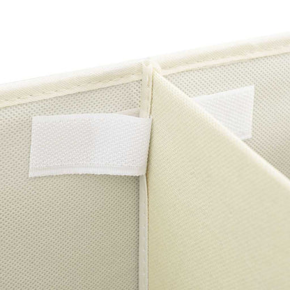 vidaXL Storage Box Fabric 50x30x25 cm Cream