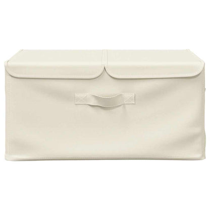vidaXL Storage Boxes 2 pcs Fabric 50x30x25 cm Cream