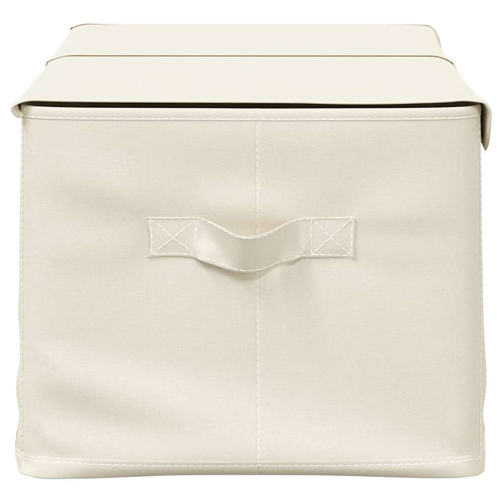 vidaXL Storage Boxes 2 pcs Fabric 50x30x25 cm Cream