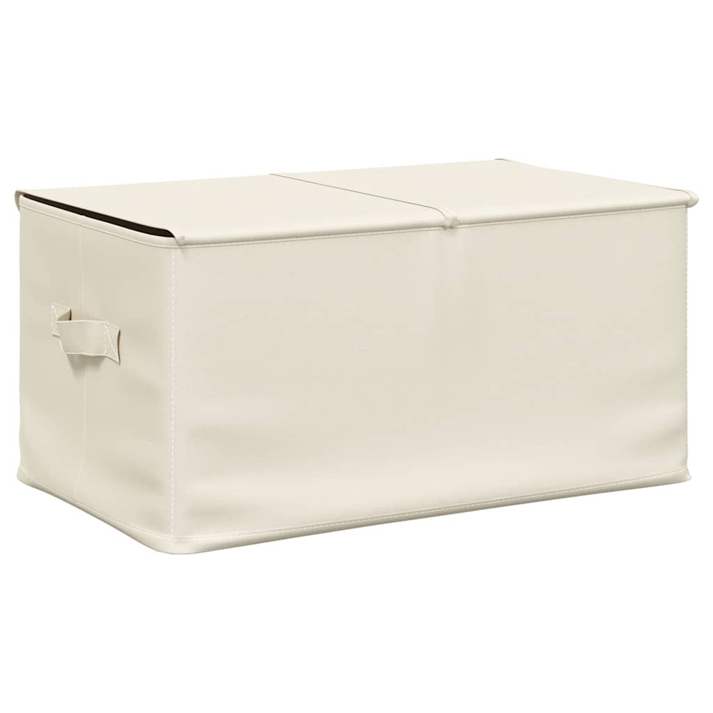 vidaXL Storage Boxes 2 pcs Fabric 50x30x25 cm Cream