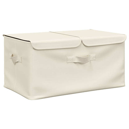 vidaXL Storage Boxes 2 pcs Fabric 50x30x25 cm Cream