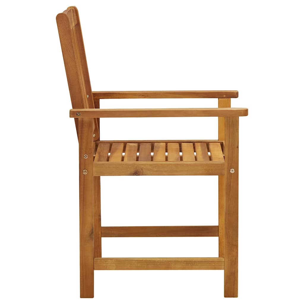 vidaXL Garden Chair | Set of 8 | Brown | Solid Acacia Wood | Standard | Durable