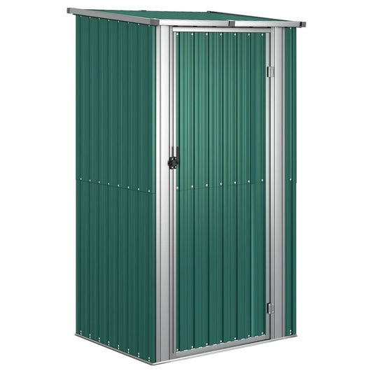 150899 vidaXL Garden Shed Green 118,5x97x209,5 cm Galvanised Steel