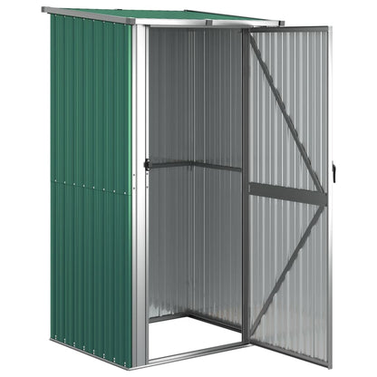 vidaXL Garden Shed Green 118.5x97x209.5 cm Galvanised Steel