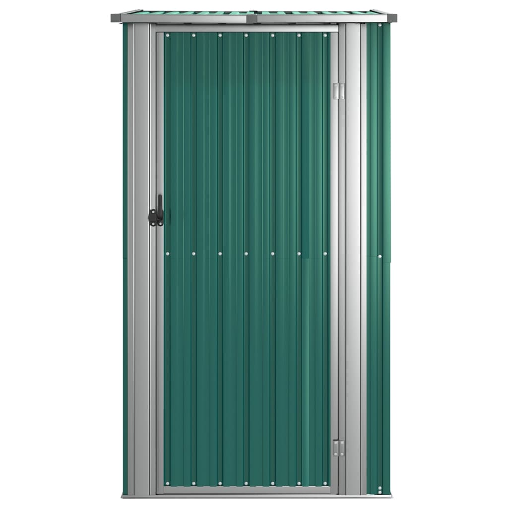 vidaXL Garden Shed Green 118.5x97x209.5 cm Galvanised Steel