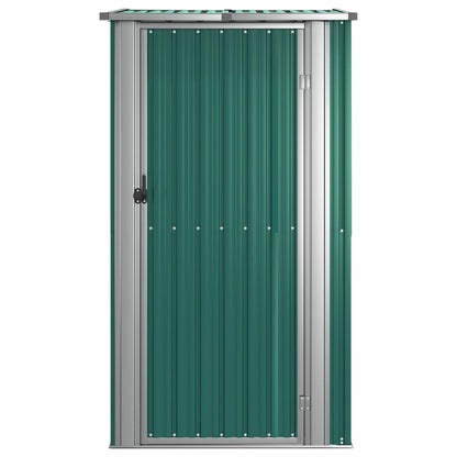 vidaXL Garden Shed Green 118.5x97x209.5 cm Galvanised Steel