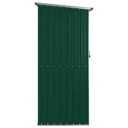 vidaXL Garden Shed Green 118.5x97x209.5 cm Galvanised Steel
