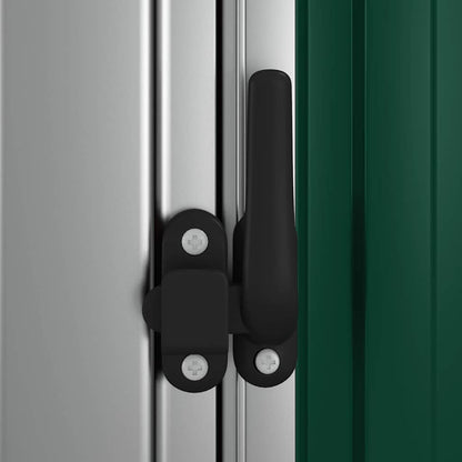 vidaXL Garden Shed Green 118.5x97x209.5 cm Galvanised Steel