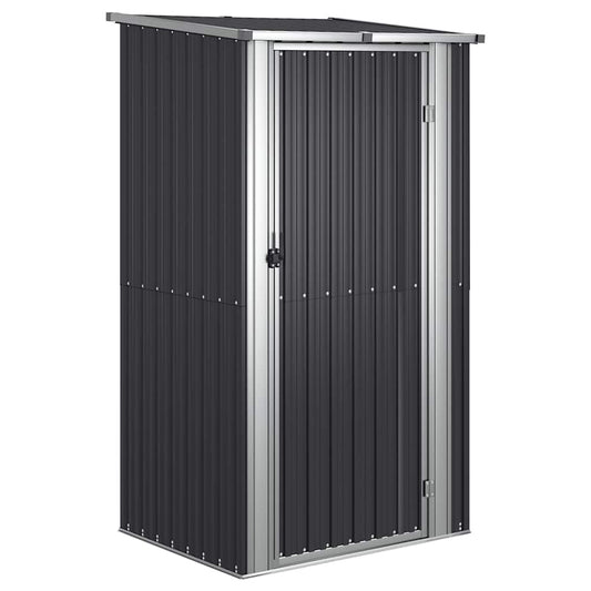 vidaXL Garden Shed Anthracite 118,5x97x209,5 cm Galvanised Steel