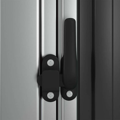 vidaXL Garden Shed Anthracite 118.5x97x209.5 cm Galvanised Steel