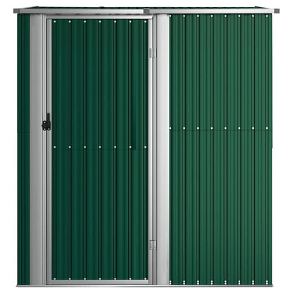 vidaXL Garden Shed Green 180.5x97x209.5 cm Galvanised Steel