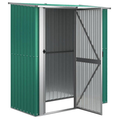 vidaXL Garden Shed Green 180.5x97x209.5 cm Galvanised Steel