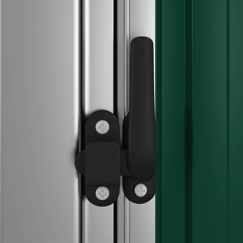vidaXL Garden Shed Green 180.5x97x209.5 cm Galvanised Steel