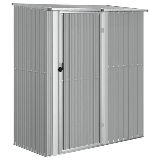 vidaXL Garden Shed Grey 180,5x97x209,5 cm Galvanised Steel