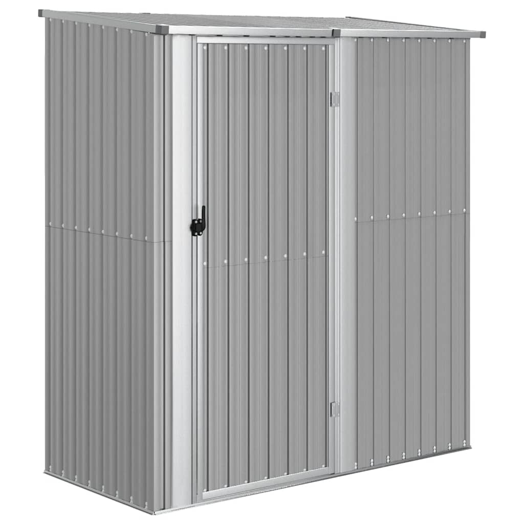 vidaXL Garden Shed Grey 180,5x97x209,5 cm Galvanised Steel