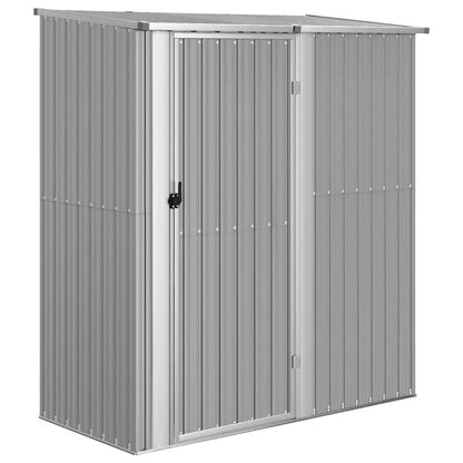 vidaXL Garden Shed Grey 180,5x97x209,5 cm Galvanised Steel