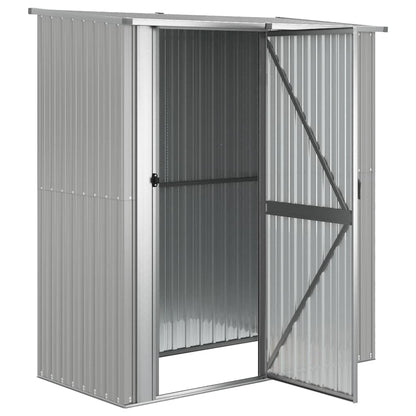 vidaXL Garden Shed Grey 180,5x97x209,5 cm Galvanised Steel
