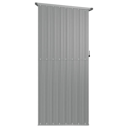 vidaXL Garden Shed Grey 180.5x97x209.5 cm Galvanised Steel