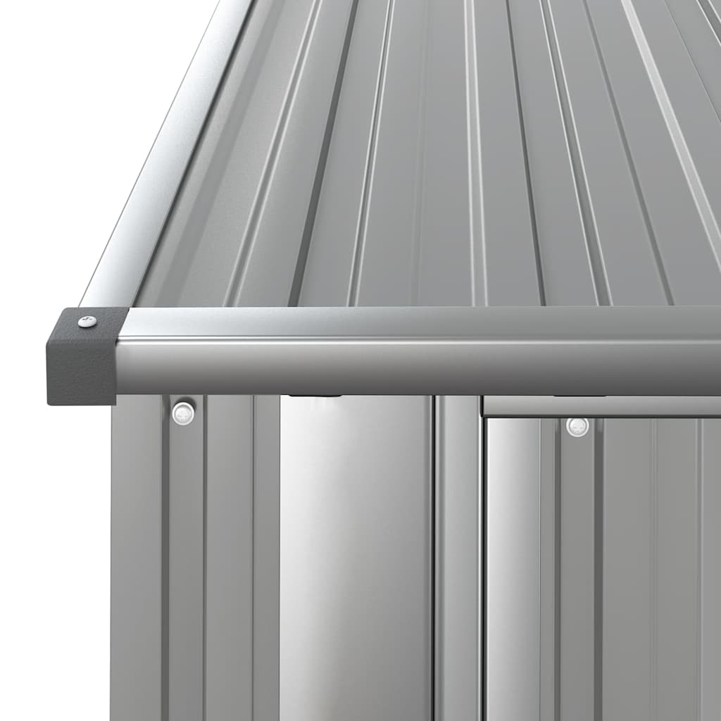 vidaXL Garden Shed Grey 180.5x97x209.5 cm Galvanised Steel