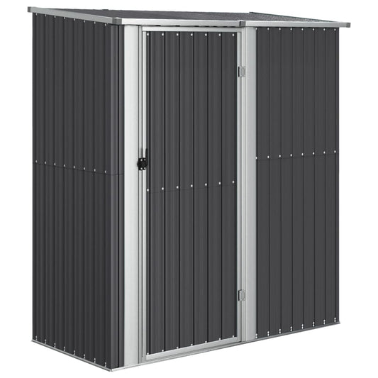 vidaXL Garden Shed Anthracite 180,5x97x209,5 cm Galvanised Steel