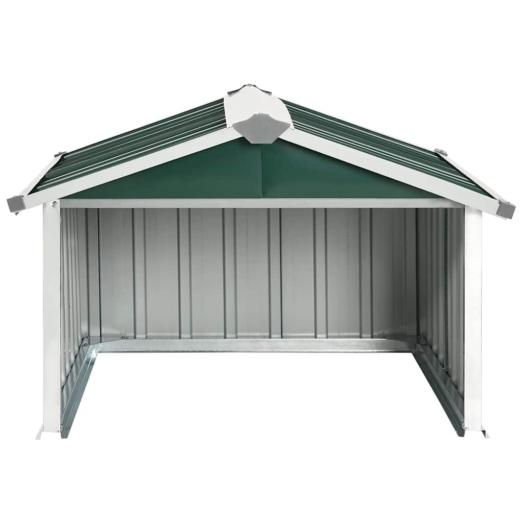 vidaXL Garden Robot Lawnmower Shed 92x97x63 cm Galvanised Steel Green
