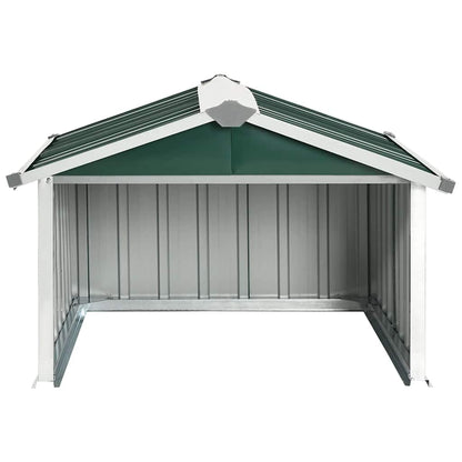 vidaXL Garden Robot Lawnmower Shed 92x97x63 cm Galvanised Steel Green
